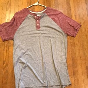 Large men’s short sleeve Henley